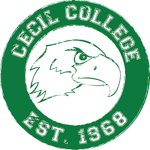 Cecil College Seahawk logo.