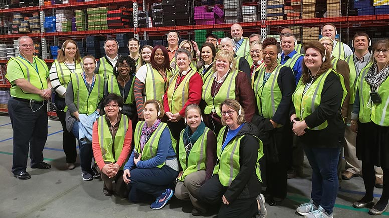 Cecil Leadership Institute members at the Amazon Fulfillment Center