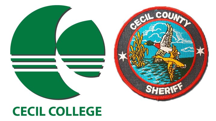 Logo for Cecil College and the Cecil County Sheriff's Office