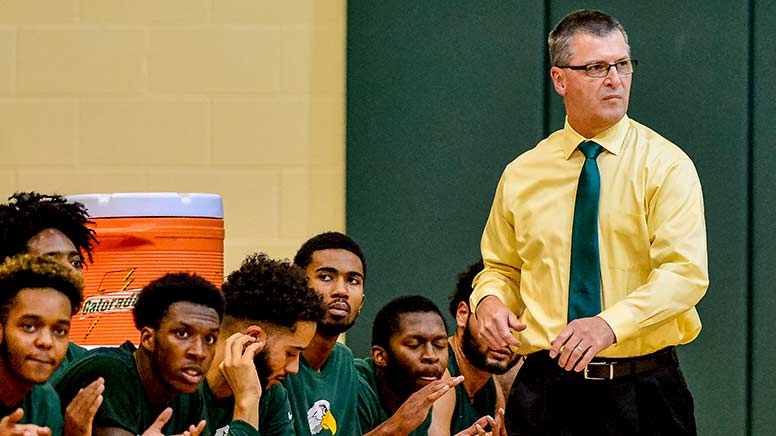 Photo of the men's basketball coach Ed Durham.