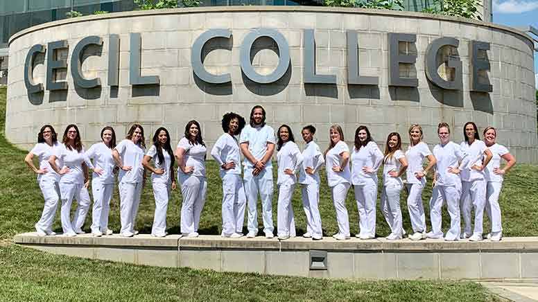 This is the graduating class of Summer 2019 from the LPN program.