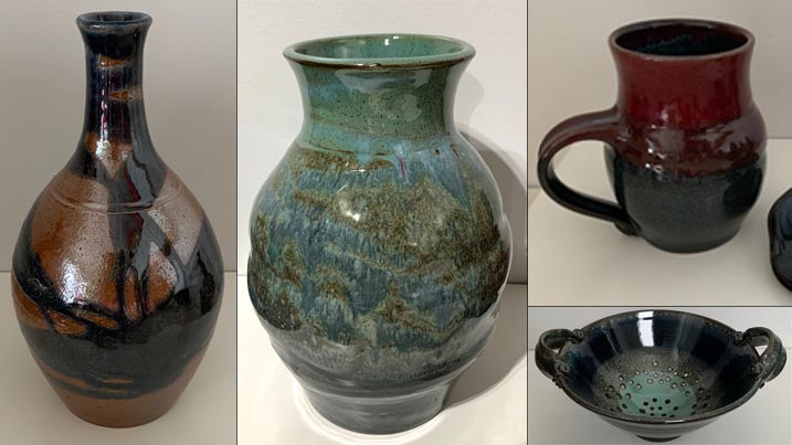 Pottery pieces created by Lauren Vanni
