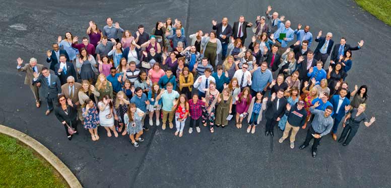 Drone photo of Scholarship Breakfast