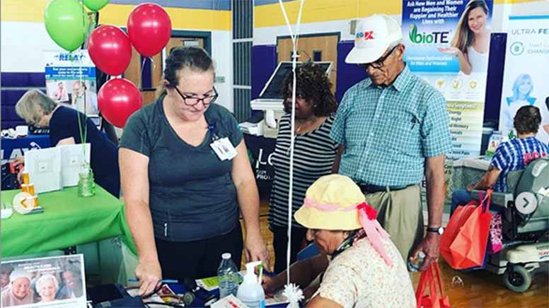 This is a photo from the 55+ Healthy Lifestyle Expo