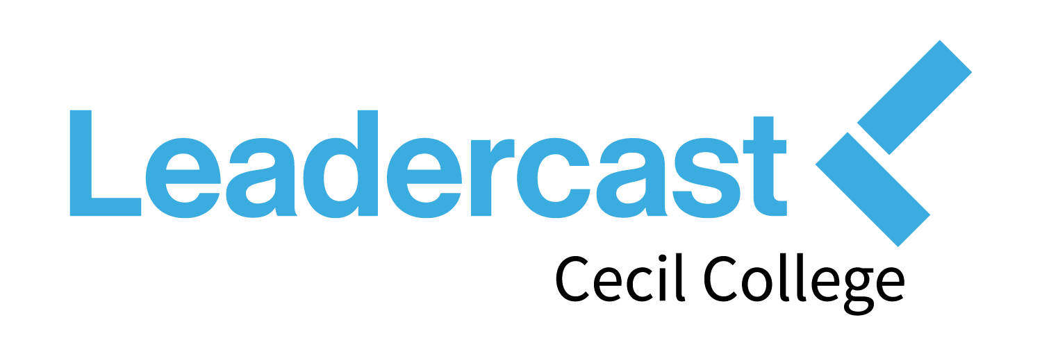 Leadercast, Cecil College host site logo.