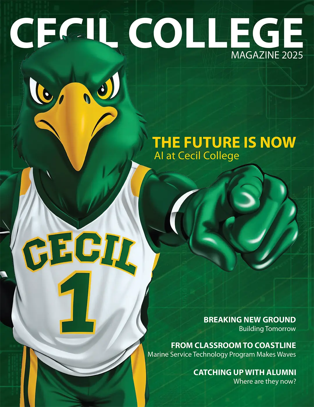 Cecil College Magazine cover, Spring 2025.