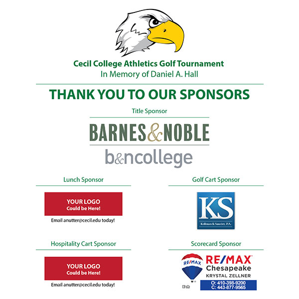 Golf tournament sponsors.