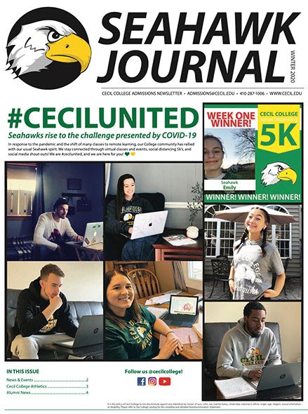 Seahawk Journal cover, Winter 2020.
