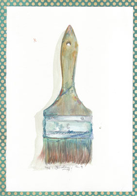 Painting of a paintbrush.