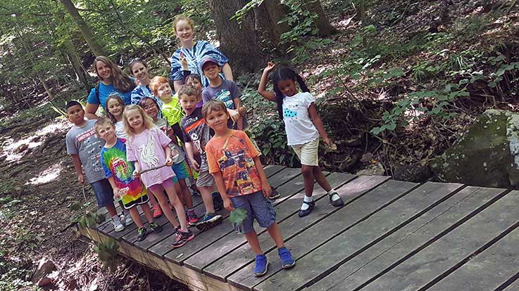 Children at summer camp.