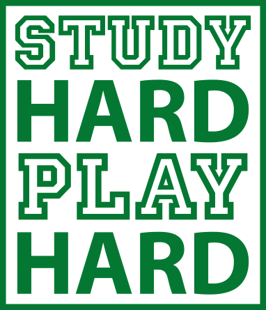 Text: Work Hard Play Hard.
