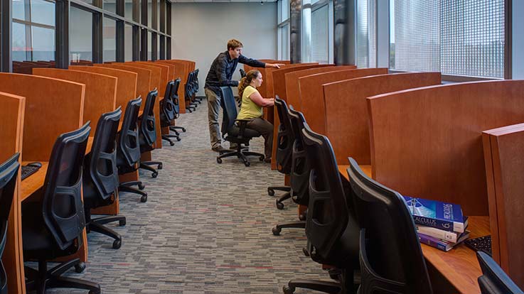 Interior of the Testing Center.